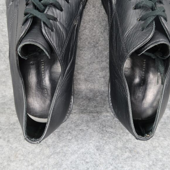 Banana Republic Shoes Mens 9.5 Derby Oxford Black Leather Moc Toe Dress Formal main image 10